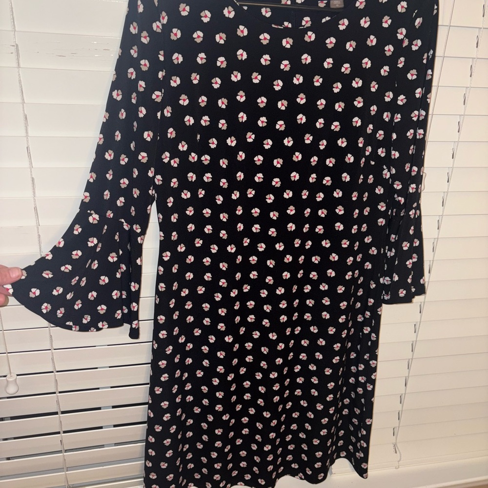 Tommy Hilfiger Black Dress with Pink Floral Pattern